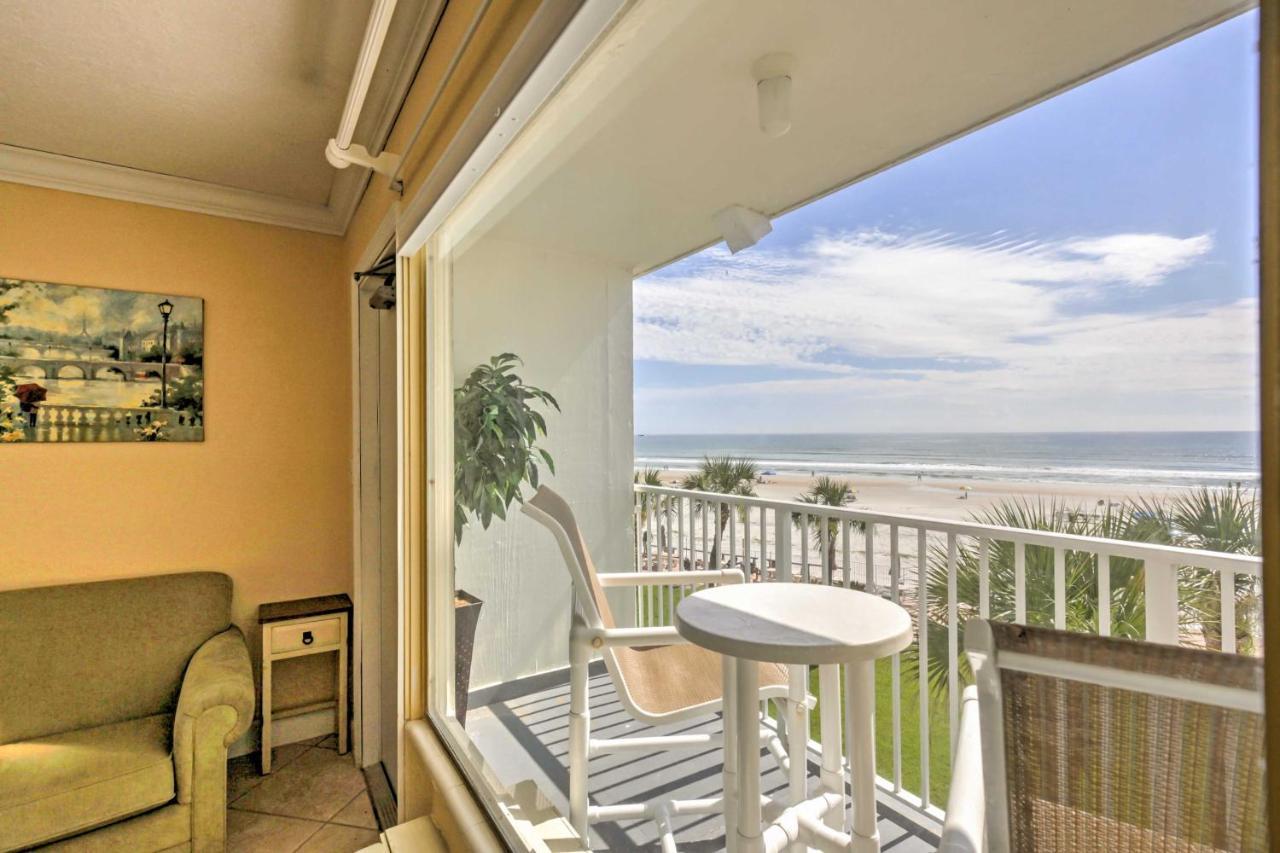 Daytona Beach Studio With Oceanfront Balcony And Pool! Экстерьер фото