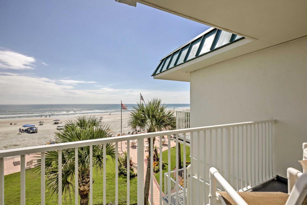 Daytona Beach Studio With Oceanfront Balcony And Pool! Экстерьер фото