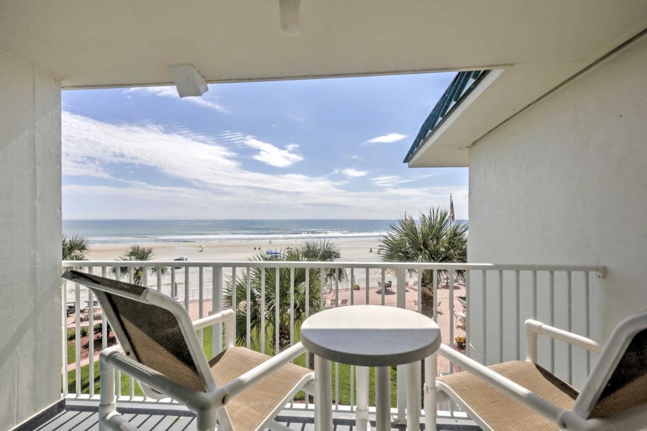 Daytona Beach Studio With Oceanfront Balcony And Pool! Экстерьер фото